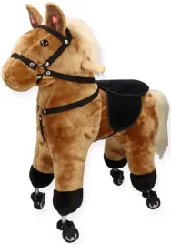 konik-na-kolkach-brazowy-jezdzik-z-dzwiekami-adam-toys