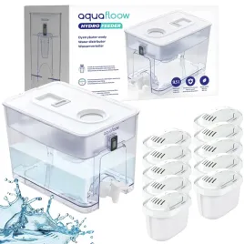 aquafloow-filtrujacy-dzbanek-xl-95l-duzy-dystrybutor-wody-10x-filtr