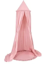 zestaw-baldachim-wiszacy-do-pokoju-dzieciecego-bawelniany-i-mata-z-falbank