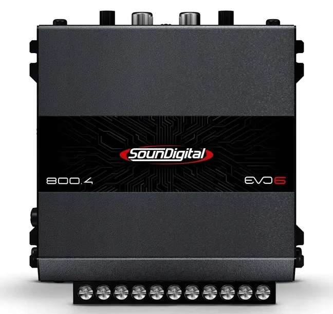 Wzmacniacz 4-kanałowy SounDigital 800.4 EVO 6 4x200W RMS Mały Kompaktowy