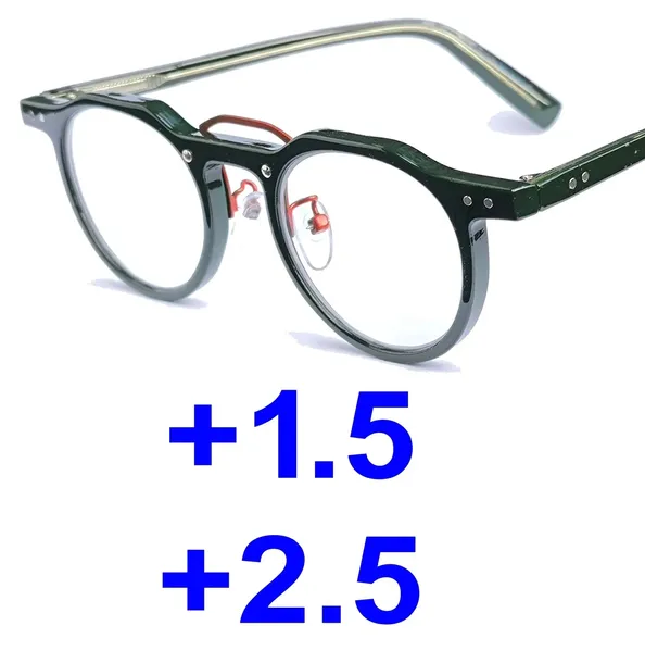 Okulary progresywne modne gotowe +1.5 DAL, +2.5 BLIŻ