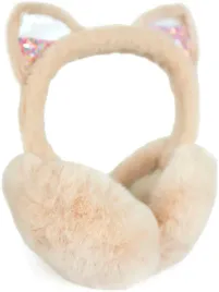 nauszniki-glitter-kitty-jasny-bezowy