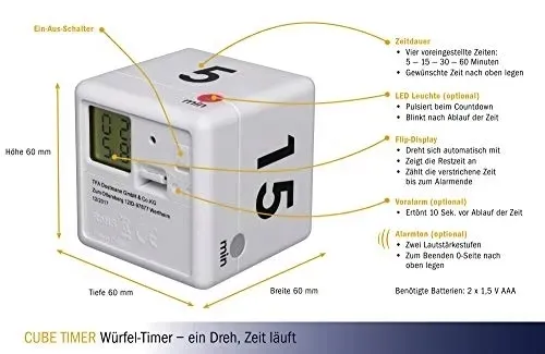 tfa-dostmann-cyfrowy-zegar-cube-timer-kostka-sto-stan-nowy-rodzaj-minutnik
