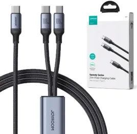 kabel-2w1-usb-c-2x-usb-c-joyroom-speedy-sa21-1t2-150cm-100w-w-oplocie-cza
