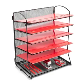 organizer-na-dokumenty-sorter-6-polek-a4-elegancka-metalowa-siatka