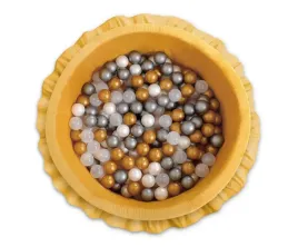 suchy-basen-z-falbankami-z-pilkami-200szt-musztardowy-bobono