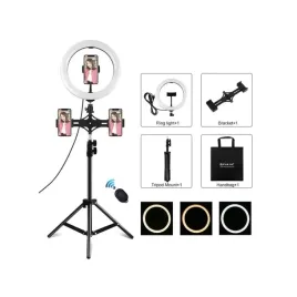 lampa-pierscieniowa-statyw-led-puluz-26cm-3x-smartfon-pkt3070b-puluz