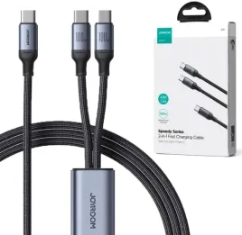 kabel-2w1-usb-c-2x-usb-c-joyroom-speedy-sa21-1t2-150cm-100w-w-oplocie-cza