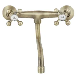bateria-zlewozmywakowa-scienna-umywalkowa-dwuuchwytowa-mosiadz-antyczny