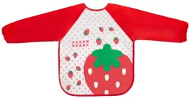bocioland-ceratkowy-sliniak-fartuszek-z-rekawami-dla-dziecka-z-truskawka