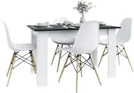 stol-12080-czarny-bialy-4-krzesla-biale-loft-do-kuchni-jadalni