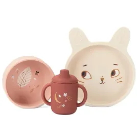 moulin-roty-zestaw-naczyn-dla-dzieci-silikonowe-naczynia-dzieciece-kotek
