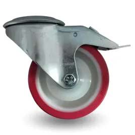 kolo-obrotowe-zestaw-jezdny-hamulec-125mm-150kg-bppu-1255-red-poliuretan