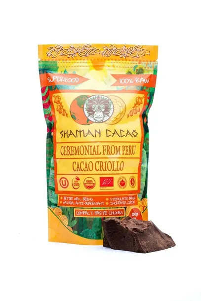 Kakao Ceremonialne z Peru (Criollo) SHAMAN CACAO 0,5 KG Nowa dostawa