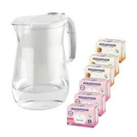 dzbanek-filtrujacy-aquaphor-onyx-42-l-6-wkladow-3mg-3h-bialy-zestaw