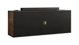 szafka-rtv-luna-2-zloty-uchw-z-frontami-dab-craft-zloty-czarny