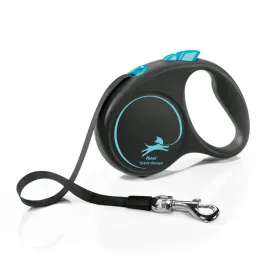 flexi-black-design-z-tasma-s-niebieska-smycz-automatyczna-psa-5m-do-15kg