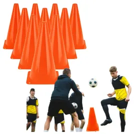 pacholki-treningowe-10szt-do-pilki-noznej-23cm-pomaranczowe-zestaw-boisko