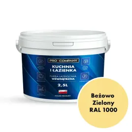 pro-company-farba-lateksowa-kuchnia-lazienka-25l-bezowo-zielony-ral-1000