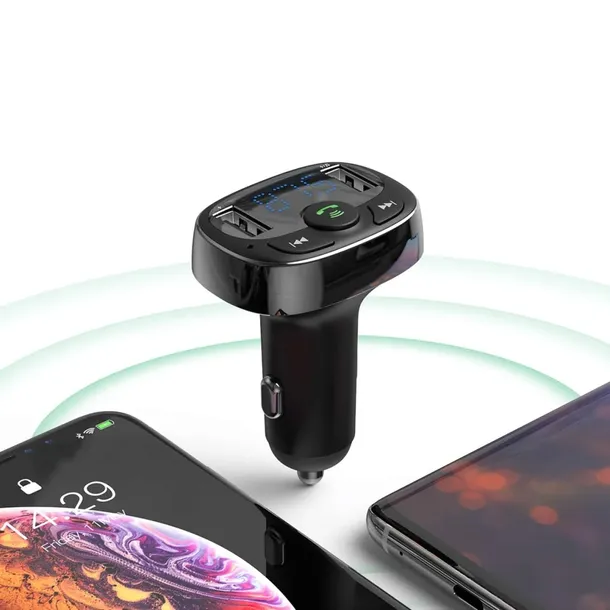 transmiter-fm-bluetooth-karty-tf-sd-ladowarka-do-samochodu-2x-usb-czarny-ba-funkcje-ladowarka-usb-pamiec-ostatnio-odtwarzanego-utworu-zestaw-glosnomowiacy