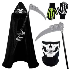stroj-na-halloween-smierc-kostucha-peleryna-maska-kosa-swiecace-rekawiczki