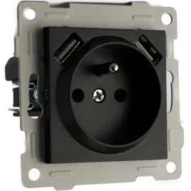 gniazdko-do-ramek-czarne-230v-z-bolcem-usb-usb-c