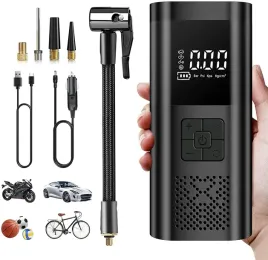 bezprzewodowa-pompka-elektryczna-kompresor-samochodowy-rowerowy-4000-mah