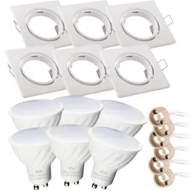 6x-zestaw-oprawa-kwadratowa-biala-gu10-8w-neutralna-gniazdo-gu10