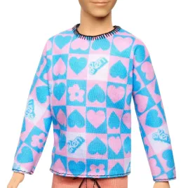 barbie-lalka-ken-fashionista-modna-bluza-w-niebiesko-rozowe-serca-hrh24