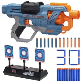 pistolet-nerf-elite-commander-elektroniczna-tarcza-dodatkowe-strzalki
