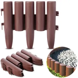 palisada-ogrodowa-brazowa-wysoka-280-cm-obrzeze-ogrodowe-plot-trawnikowy