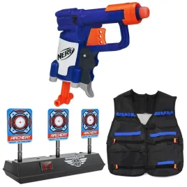 pistolet-nerf-jolt-zestaw-dodatkow-elektroniczna-tarcza-3cele-kamizelka