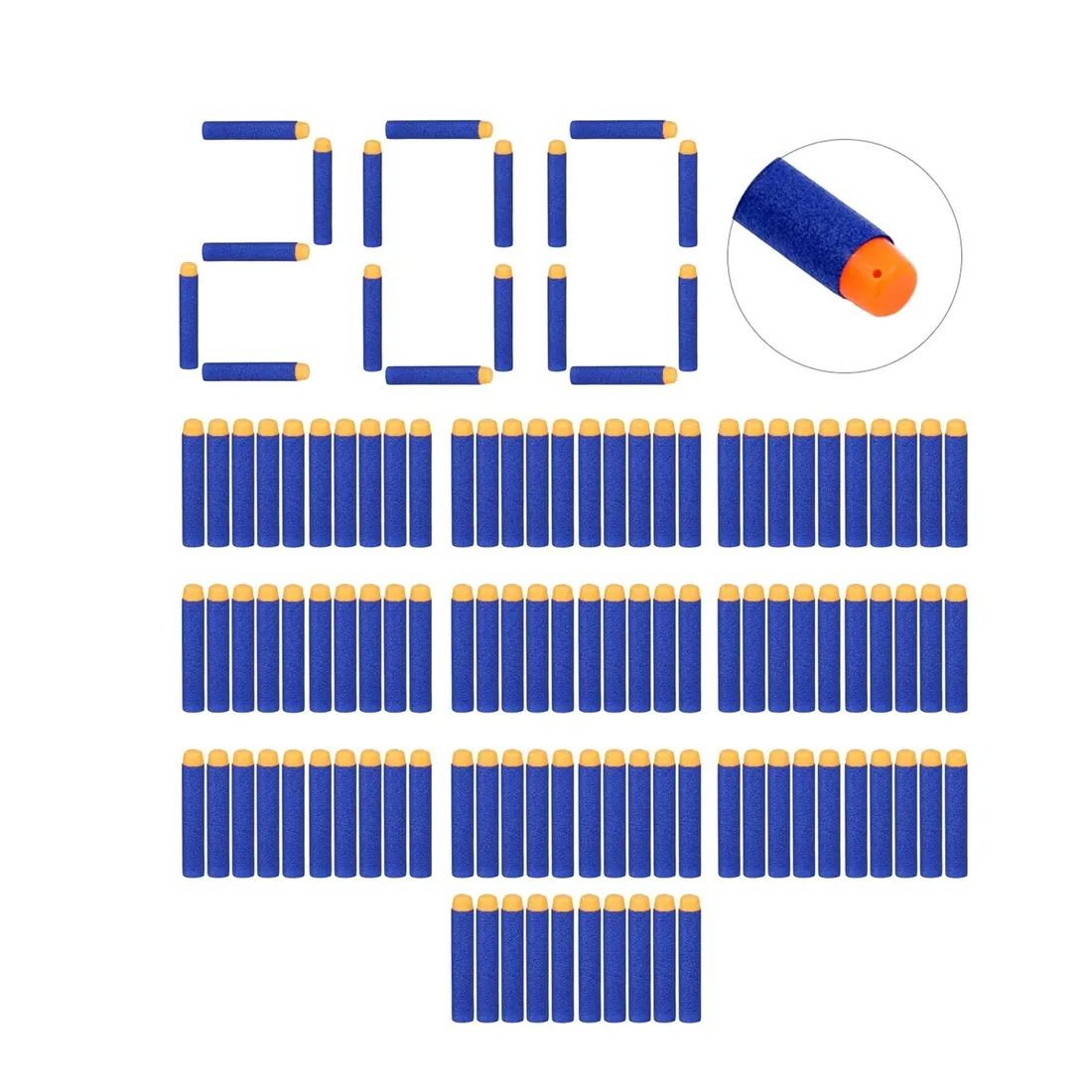 200-strzalek-do-nerf-elite-naboje-strzalki