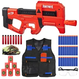 wyrzutnia-nerf-fortnite-compact-smg-czerwony-automatyczny-zestaw-megapack