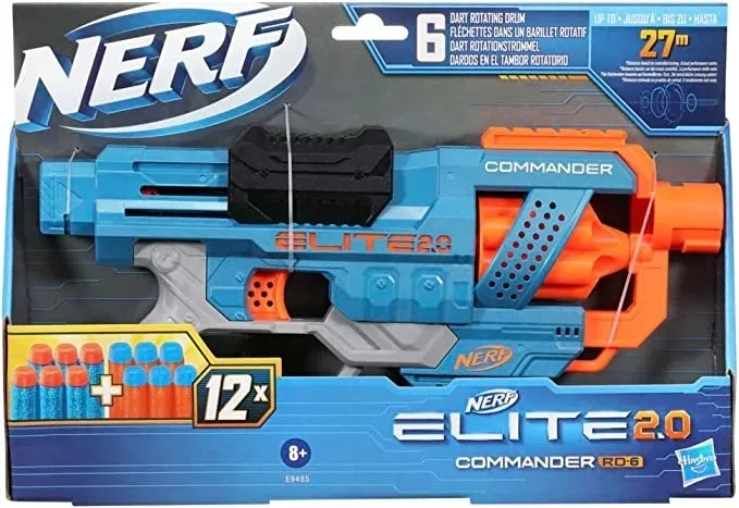 nerf-pistolet-commander-rd-6-obrotowy-magazynek-waga-z-opakowaniem-0-6-kg