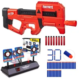 pistolet-nerf-fortnite-compact-smg-czerwony-zestaw-tarcza-30-strzalek