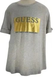 guess-t-shirt-damski-blyszczacy-szary-s-0-7