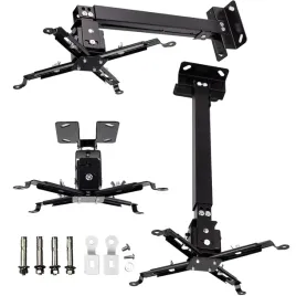 uchwyt-sufitowo-scienny-do-projektora-rzutnika-uniwersalny-43-65cm-czarny