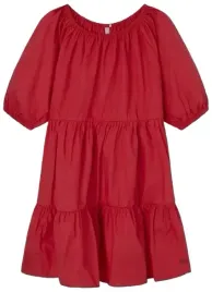 pepe-jeans-czerwona-sukienka-rozkloszowana-z-bufkami-bawelna-176-kya