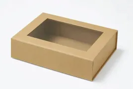 pudelko-magnetyczne-kraft-z-okienkiem-203x152x55-mm-naturalne-opakowanie