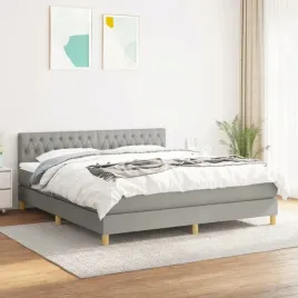 vidaxl-lozko-kontynentalne-z-materacem-jasnoszare-tkanina-180x200cm
