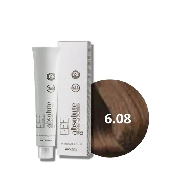 BY FAMA ABSOLUTE profesjonalna trwała farba do włosów 80 ml | 6.08
