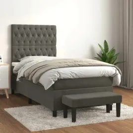 vidaxl-lozko-kontynentalne-z-materacem-ciemnoszary-aksamit-80x200-cm