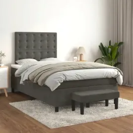 vidaxl-lozko-kontynentalne-z-materacem-ciemnoszare-120x200cm-aksamit