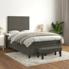 vidaxl-lozko-kontynentalne-z-materacem-ciemnoszare-120x200cm-aksamit