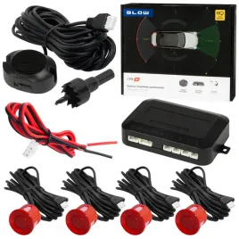 4x-czujniki-cofania-parkowania-buzzer-zestaw-przod-tyl-czerwone-uniwersalne