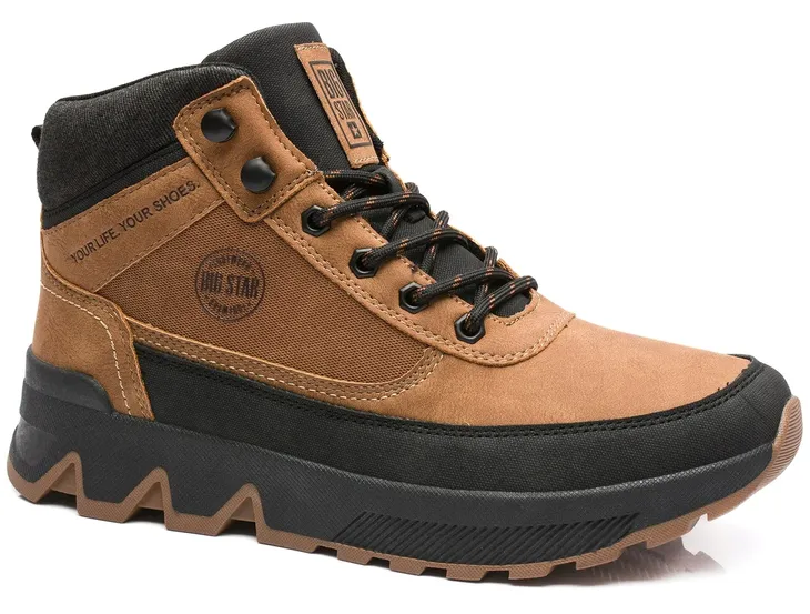Męskie buty sportowe trapery BIG STAR zimowe brązowe r. 44