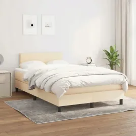 vidaxl-lozko-kontynentalne-z-materacem-kremowe-tkanina-120x200-cm
