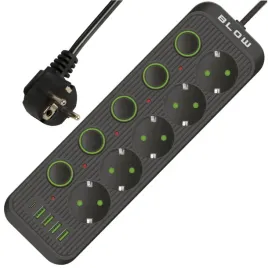 przedluzacz-listwa-zasilajaca-4x-usb-5-gniazd-3m-usb-ladowarka-typ-c-czarny