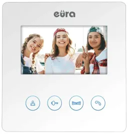 monitor-eura-vda-52a3-bialy-ekran-4-3-obsluga-2-wejsc